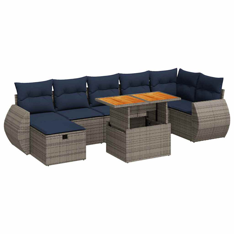 62cm Wide Patio Sofa with Cushions