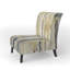 Fauteuil de chambre en velours doré Birch Forest I - Paysages