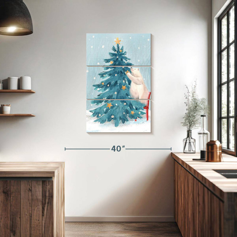 Noël moderne, H 38 po x l 24 po