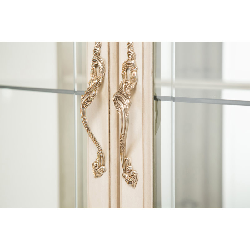Lighted China Cabinet, Champagne