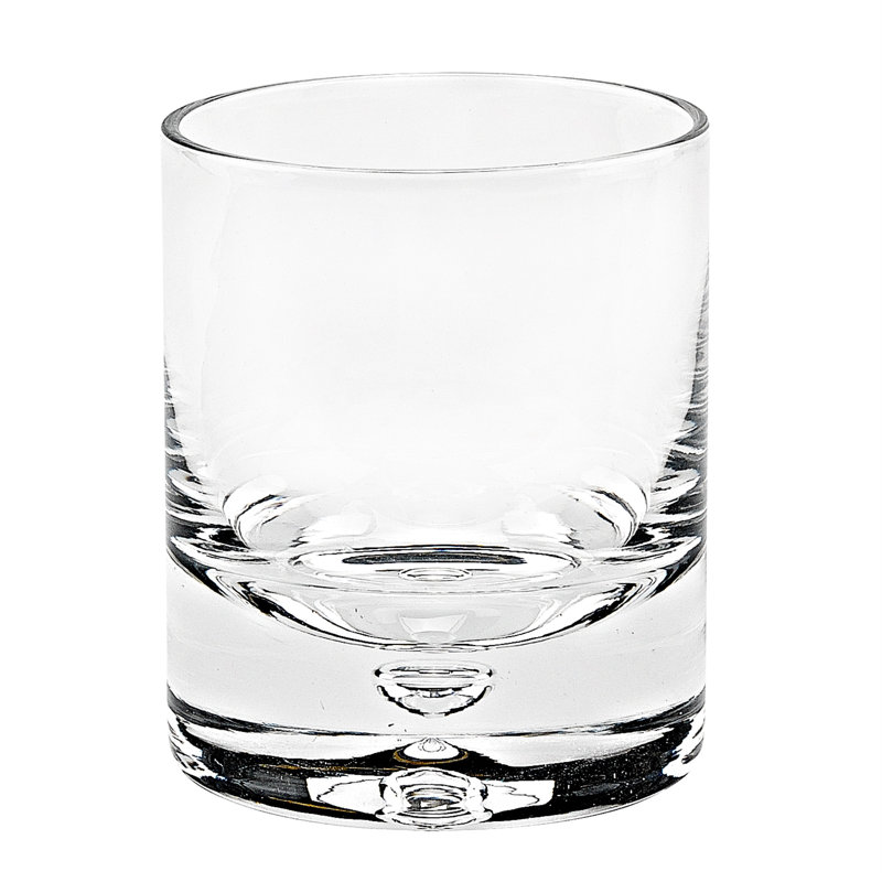 Ensemble de quatre verres à whisky en cristal transparent, 6 oz