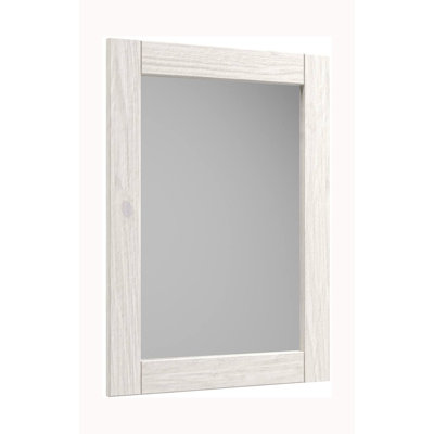 Miroir rustique 28,9 po, blanc