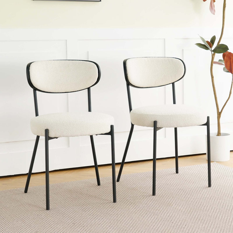 Ensemble de 2 chaises de salle à manger et de salon Boucle