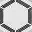 Coco 7" x 8" Porcelain Patterned Wall & Floor Tile