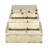 Set Of 3 6/7/9" Mosaic Boxes, Champagne