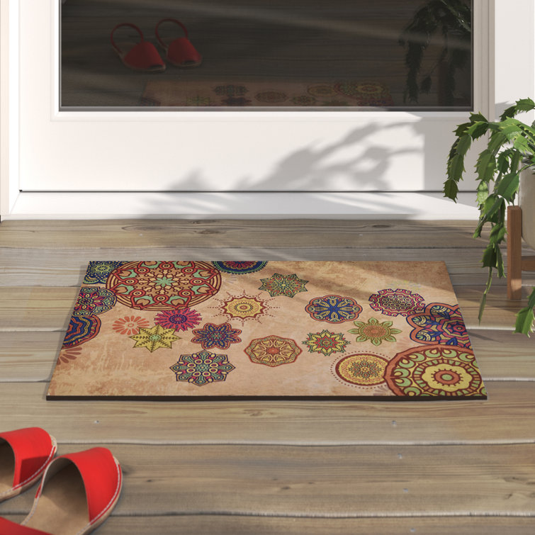 Non-Slip Geometric Outdoor Doormat