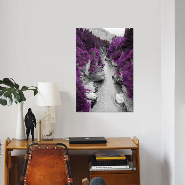 Vanishing Pigment by 5by5collective - Print on Canvas, 66.04 cm H x 45.72 cm W, Black Floater Framed