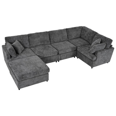 Wauseon 127" Convertible Sectional Sofa
