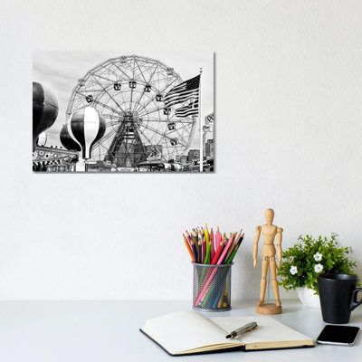 Wonder Wheel Coney Island 1 Piece Wrapped Canvas Wall Art