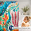 Rideaux de douche avec crochets inclus