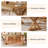 63-Inch Solid Wood Dining Table, Farmhouse Kitchen Table for 4-6 People