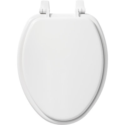 Siège de toilette allongé en bois