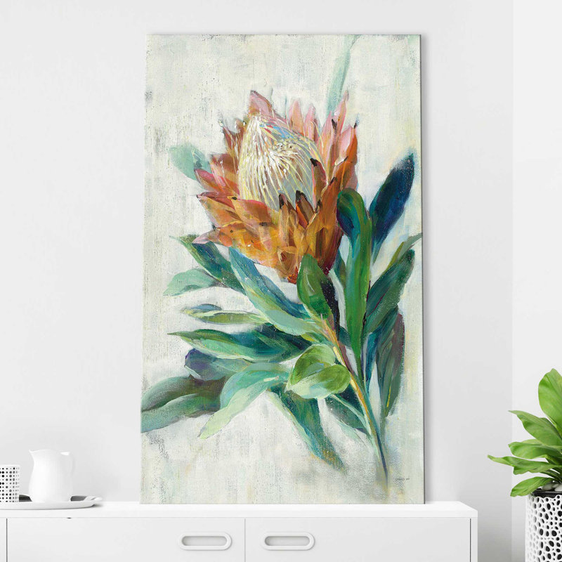 " Protea ", Wrapped Canvas, 60" H x 36" W x 1.5" D