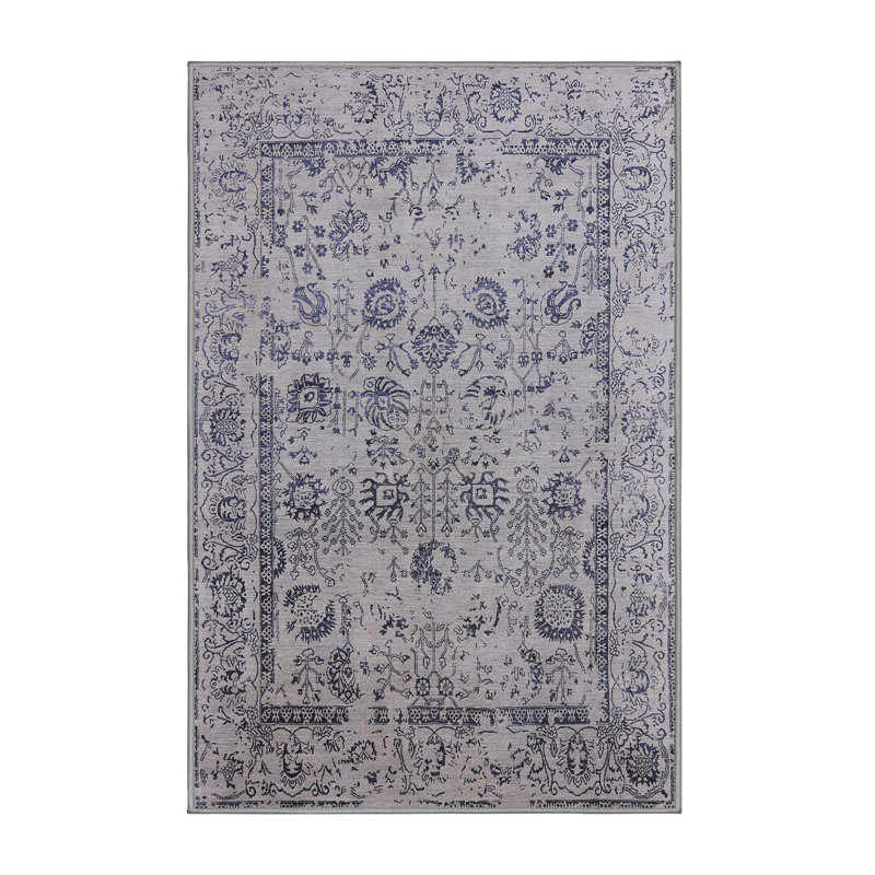 Tapis oriental gris Leilani, Rectangle 4 pi x 6 pi