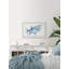 «Shark Outline», reproduction encadrée-50107401