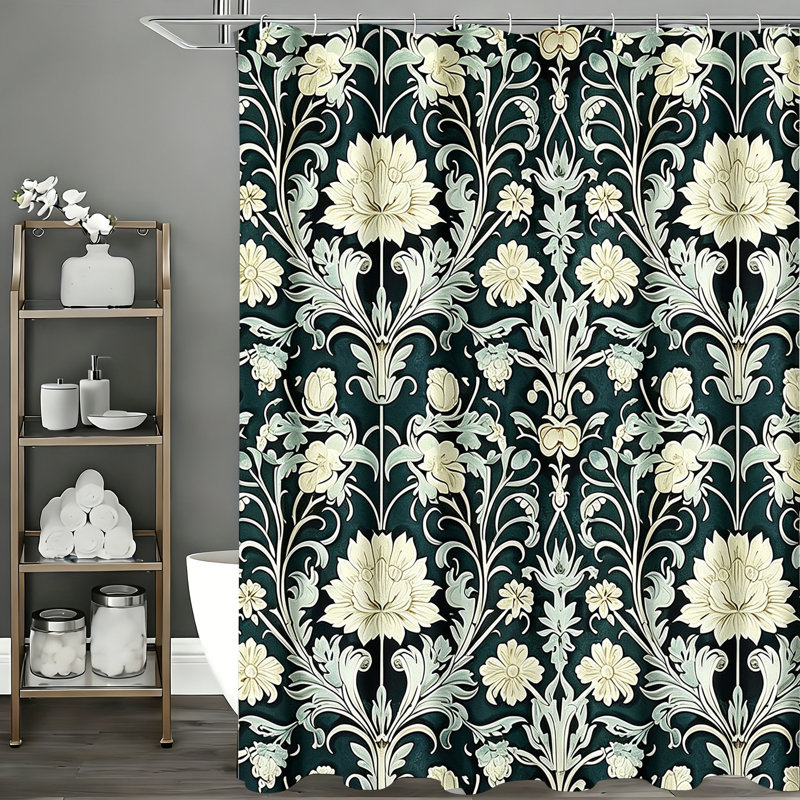 Shower Curtains with Hooks Included