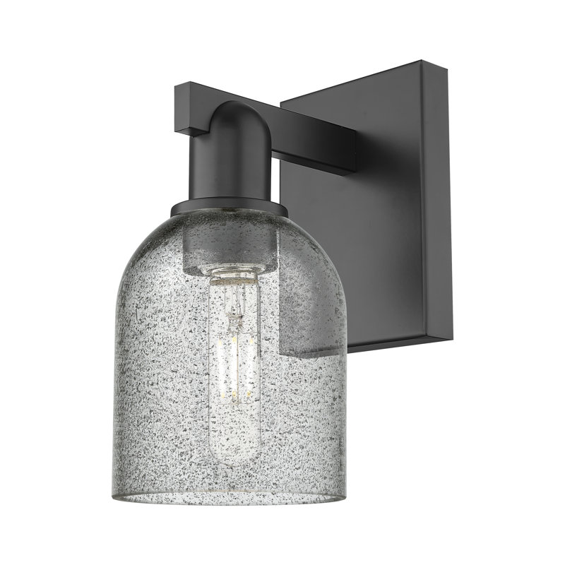 Reiko Steel Armed Sconce, Gris / cuivre antique