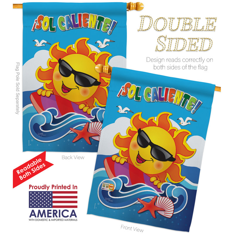 Sol caliente ! 40 x 28 po de polyester à 2 côtés impressions décoratives ensemble de drapeau