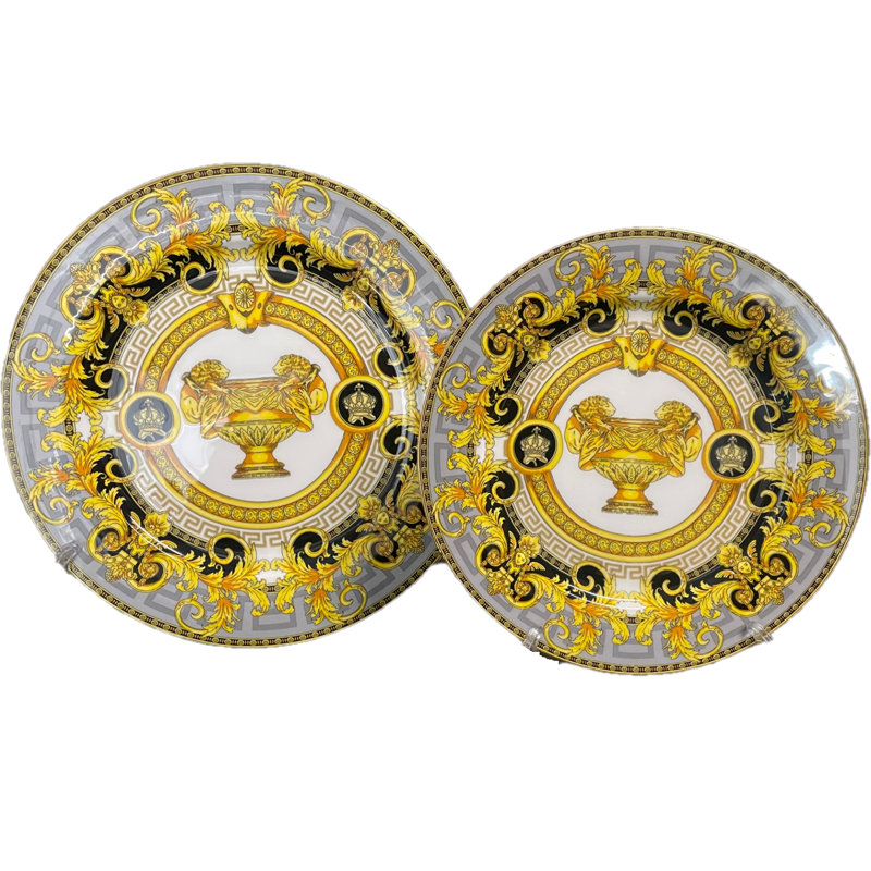 Piece Bone China Dinnerware Set - Service for 4, Grey