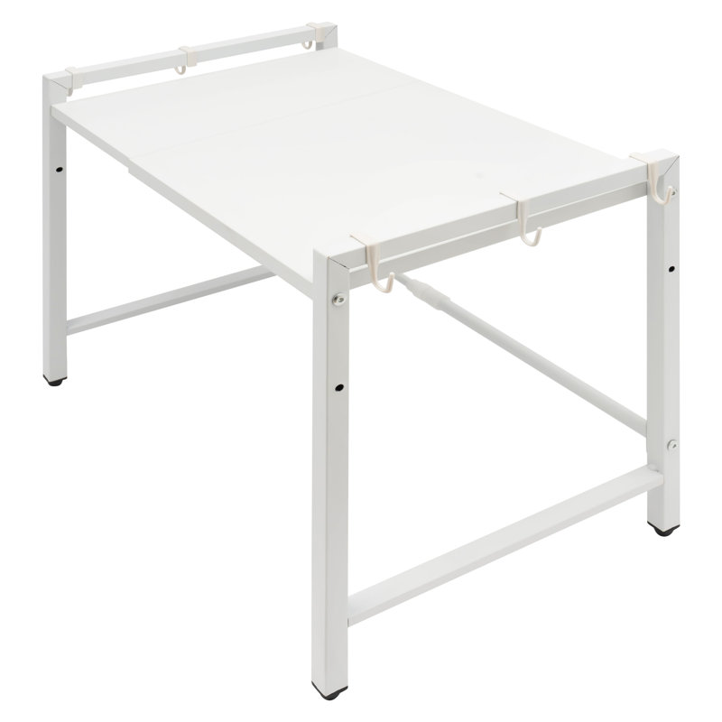 Makay  Extendable Microwave Oven Rack Shelving Unit, White
