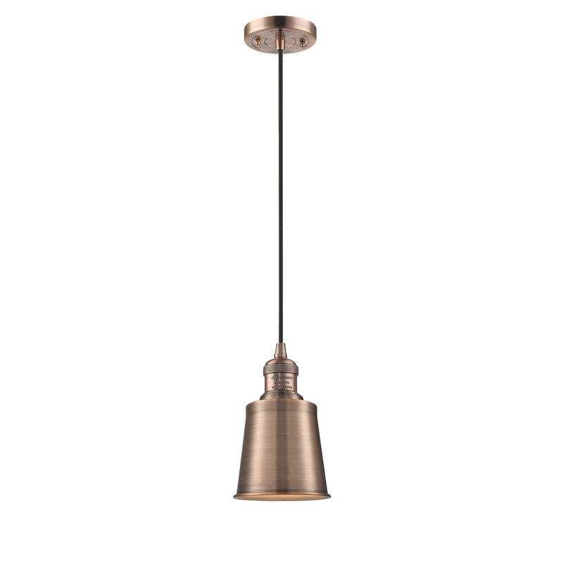 Luminaire suspendu à 1 lumière Lavender Hill, Cuivre antique, Cuivre antique, Ampoule non incluse