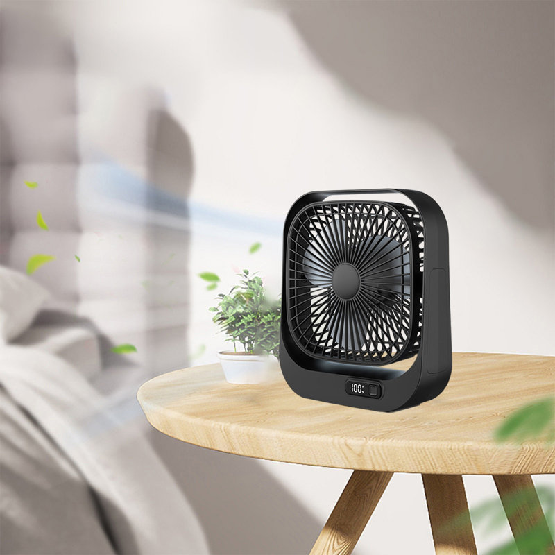 Mini ventilateur de bureau kbndieu, Black