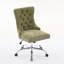 Chaise de bureau moderne rembourrée capitonnée avec base en métal et chaise de bureau réglable-258777109-258777110
