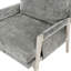 Chaise d'appoint moderne en gris brunâtre, structure en bois d'hévéa massif, rembourrage en mousse haute, housse de coussin amovible, chaise de maison d'une hauteur de 35 po, revêtement en chenille, profondeur de l'ensemble en bois de 30,25 po, gris-1227687908