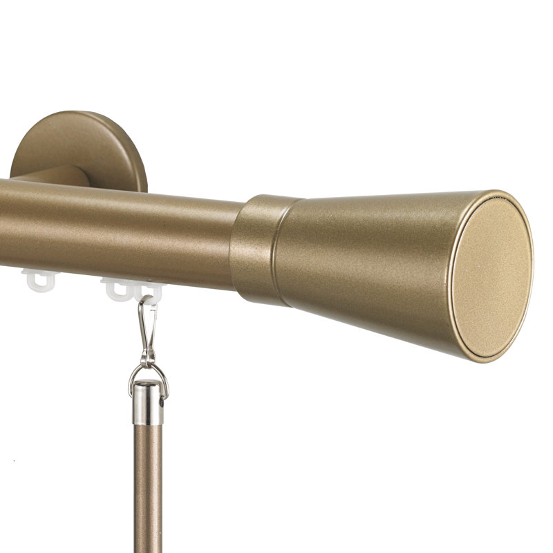 Tringle à rideaux simple 1,13 po Fredrickson, 48", Champagne