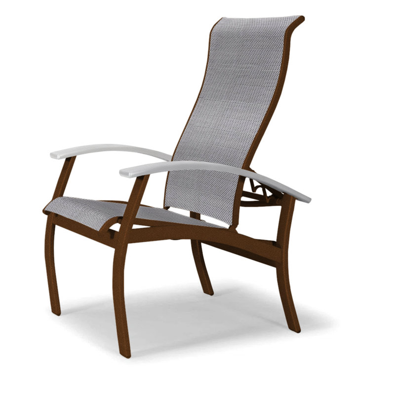 Chaise de patio Askar, Blanc, Titane Sunbrella®, Kona texturé