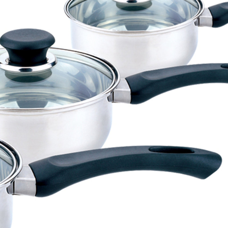 6 - Piece Stainless Steel Cookware Set