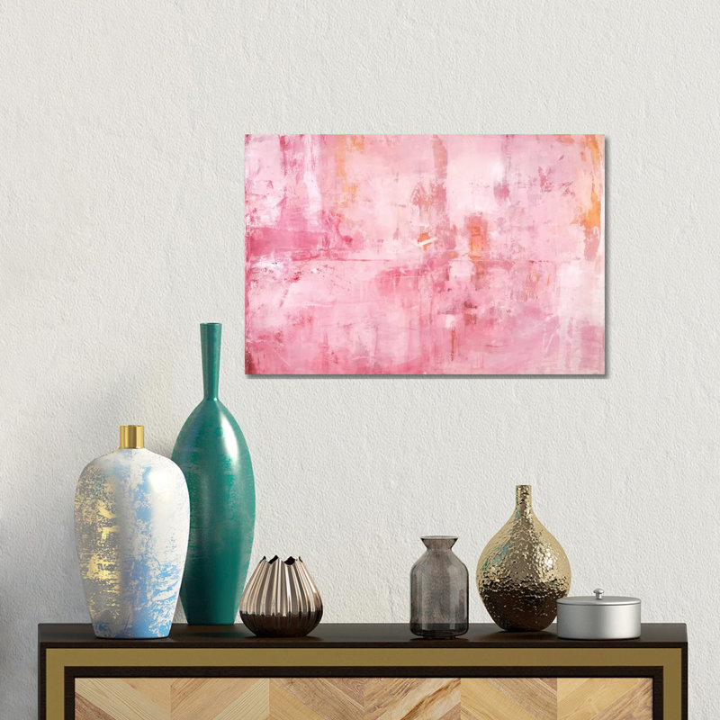 Pink Mirrors by Michelle Oppenheimer - Gallery-Wrapped Canvas Giclée on Canvas, Wrapped Canvas, 30.48 cm H x 45.72 cm W