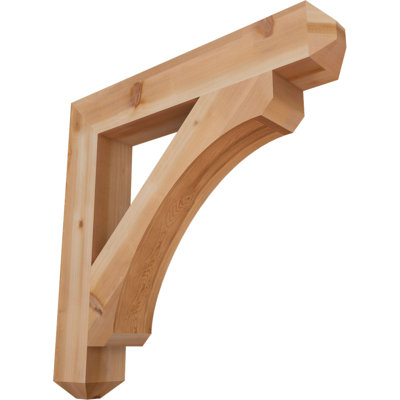 5 1/2"W x 38"D x 38"H Legacy Craftsman Smooth Bracket, Western Red Cedar