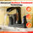 Widespread Bathroom Faucet 3-Hole, 2-Handle Waterfall Sink Faucet With 360° Swivel Spout And Drain Assembly-124971343