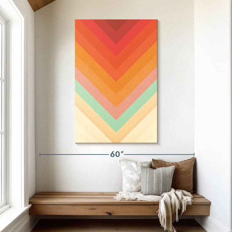 Avery Rainbow Chevrons, 48" H x 32" W