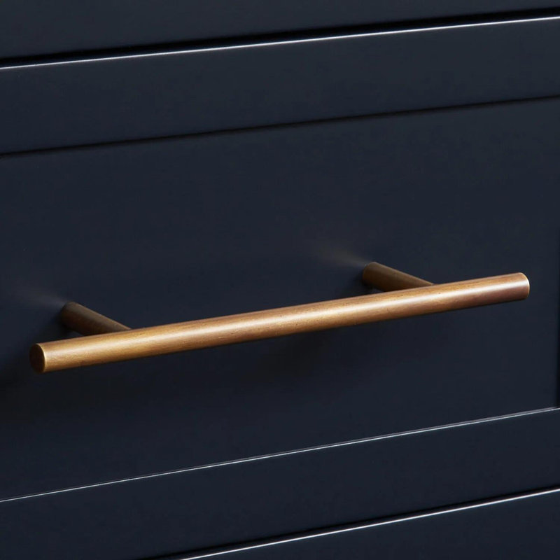 72" Robertson Double Bathroom Vanity Set with Rectangular Undermount Sinks, Midnight Navy Blue, Arctic White Quartz