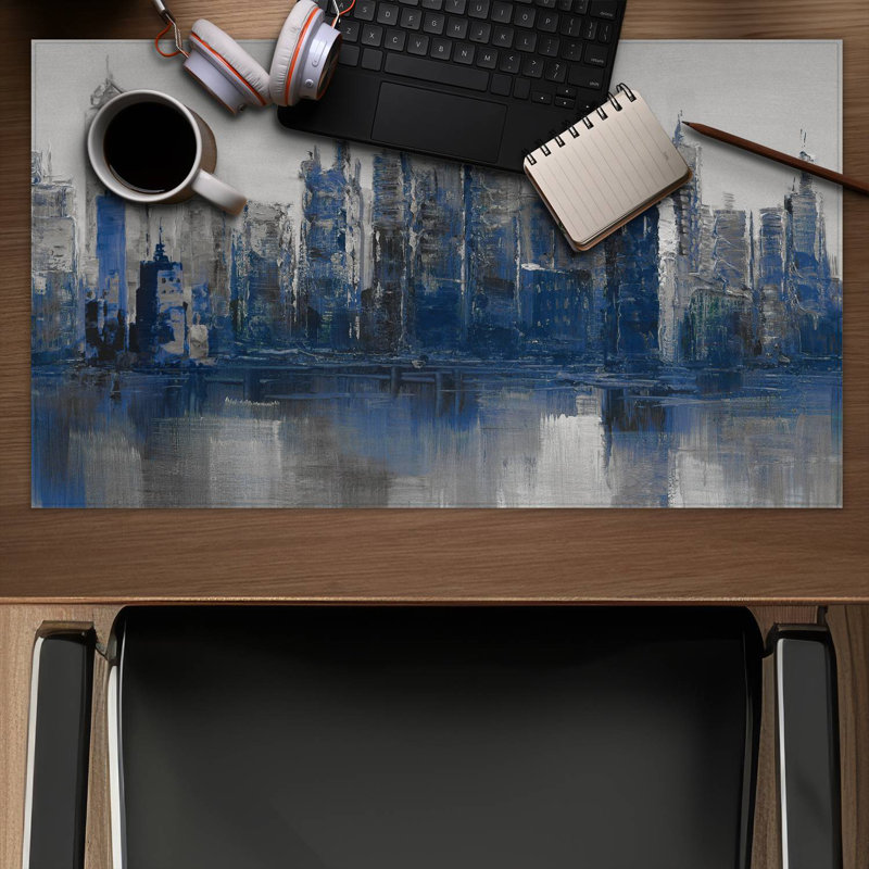 Melancholy city - 14.00"x24.25" Desk mat