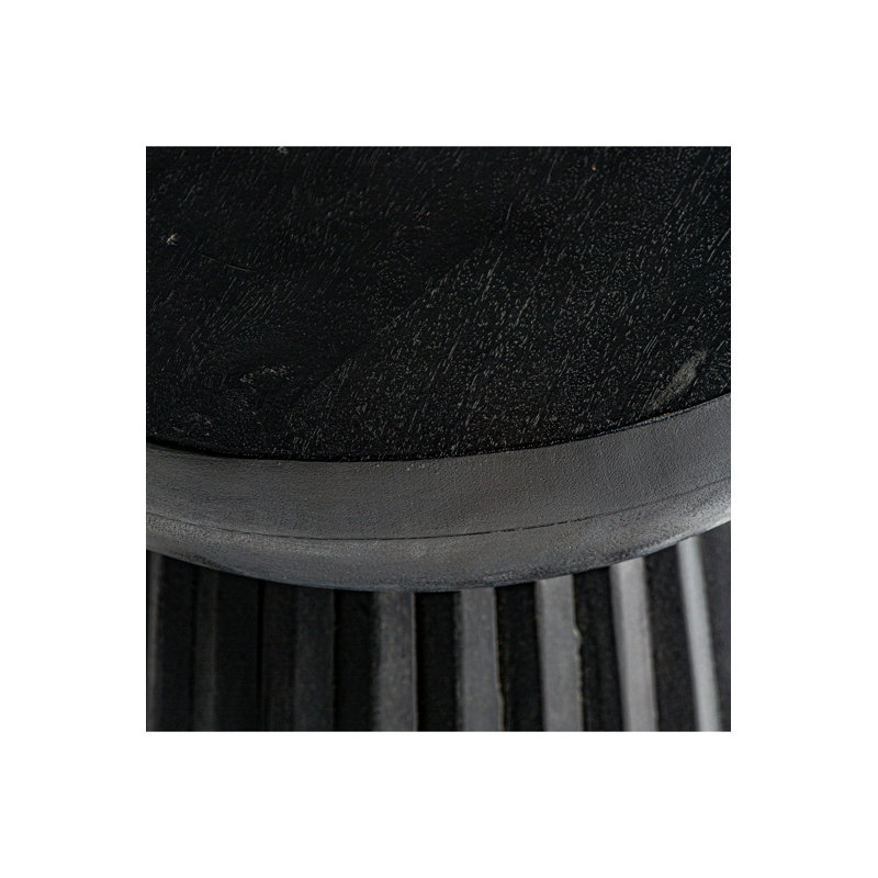 Table d'appoint Plisse, Noir, noir, noir, noir