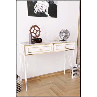 Console avec pieds en métal Ardeno