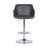 Jaxxon Swivel Adjustable Height Barstool with Metal Base in Wood, and Faux Leather-804614454-804614452
