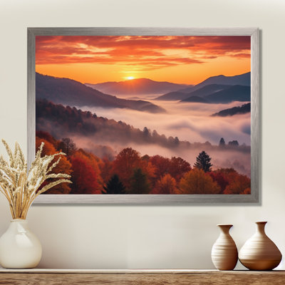 Tennessee Great Smoky Mountains Sunset II - Tennessee, art mural sur toile