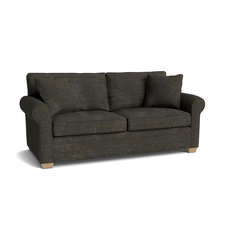 Quaker Upholstered 76'' Sofa, Unfinished, Palance Steel