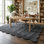 Tapis festonné ultra-doux festonné moelleux, moelleux, antidérapant, moelleux, facile à nettoyer, moelleux et moelleux pour le salon, la chambre à coucher et la chambre de bébé