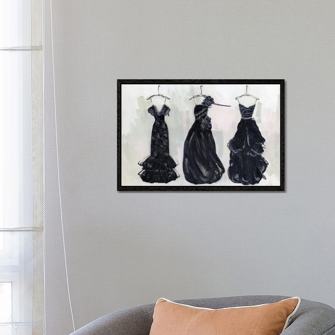 Black And Bling II von Sally Swatland - Galerie-verpackte Leinwand Giclée auf Leinwand