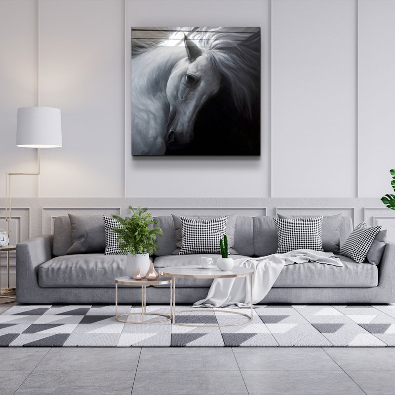 Stunning Decorative Tempered Glass Painting, 19.7 x 19.7 Inches | 100% Tempered Glass, Thickness: 0.16 Inches | UV Printing for Vibrant Colors | Perfect for Home Décor, Living Room or Office Wall Art