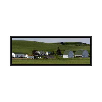 " Farm With Double Barns In Wheat Fields, Washington State, USA " by Panoramic Images