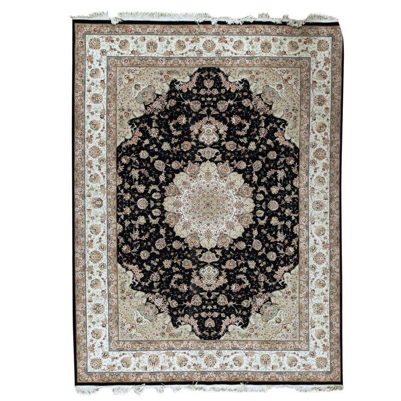 Tapis rectangulaire noué à la main