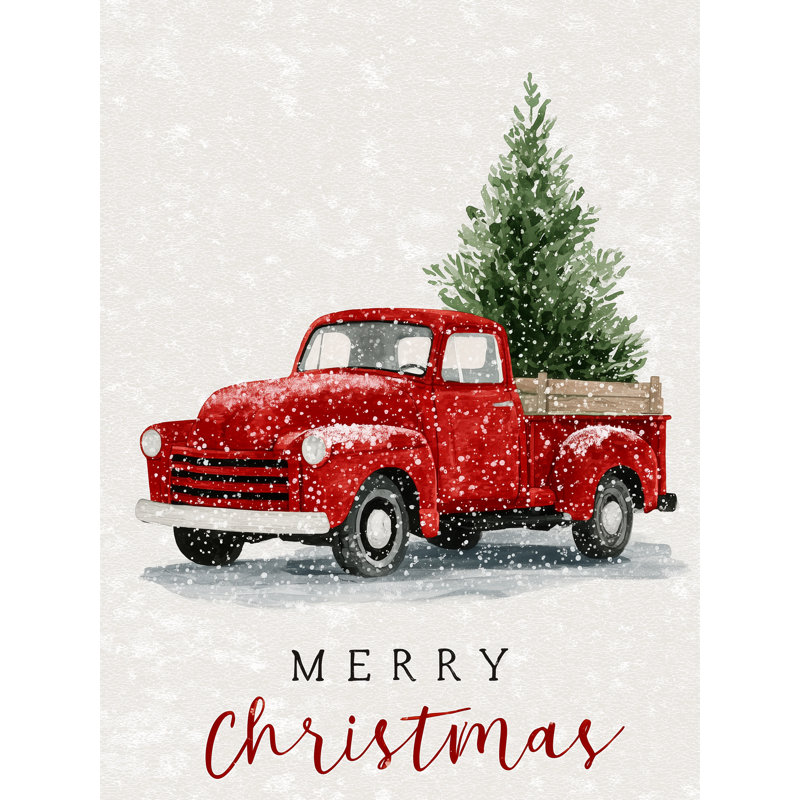 Art mural sur toile Minimal Merry Christmas, H 48 po x l 36 po