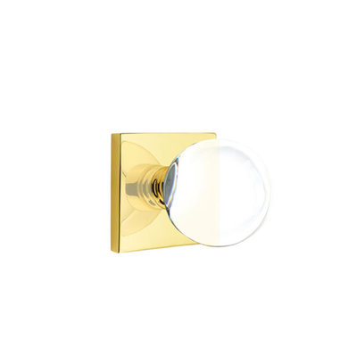 Passage Bristol Crystal Knob with Square Rose