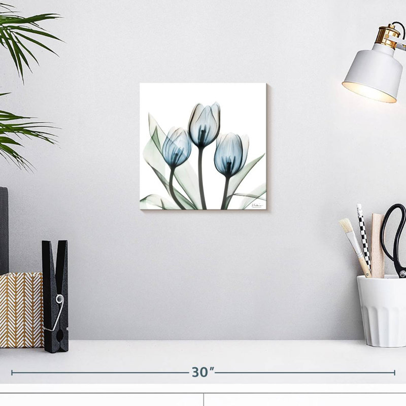 Arney Glacier Tulips I, 10" H x 10" W